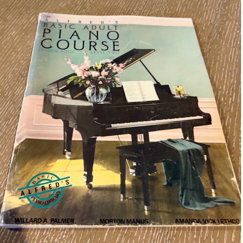 Alfred's Basic Adult Piano Course Lesson Book Level 2 Palmer Manus Lethco